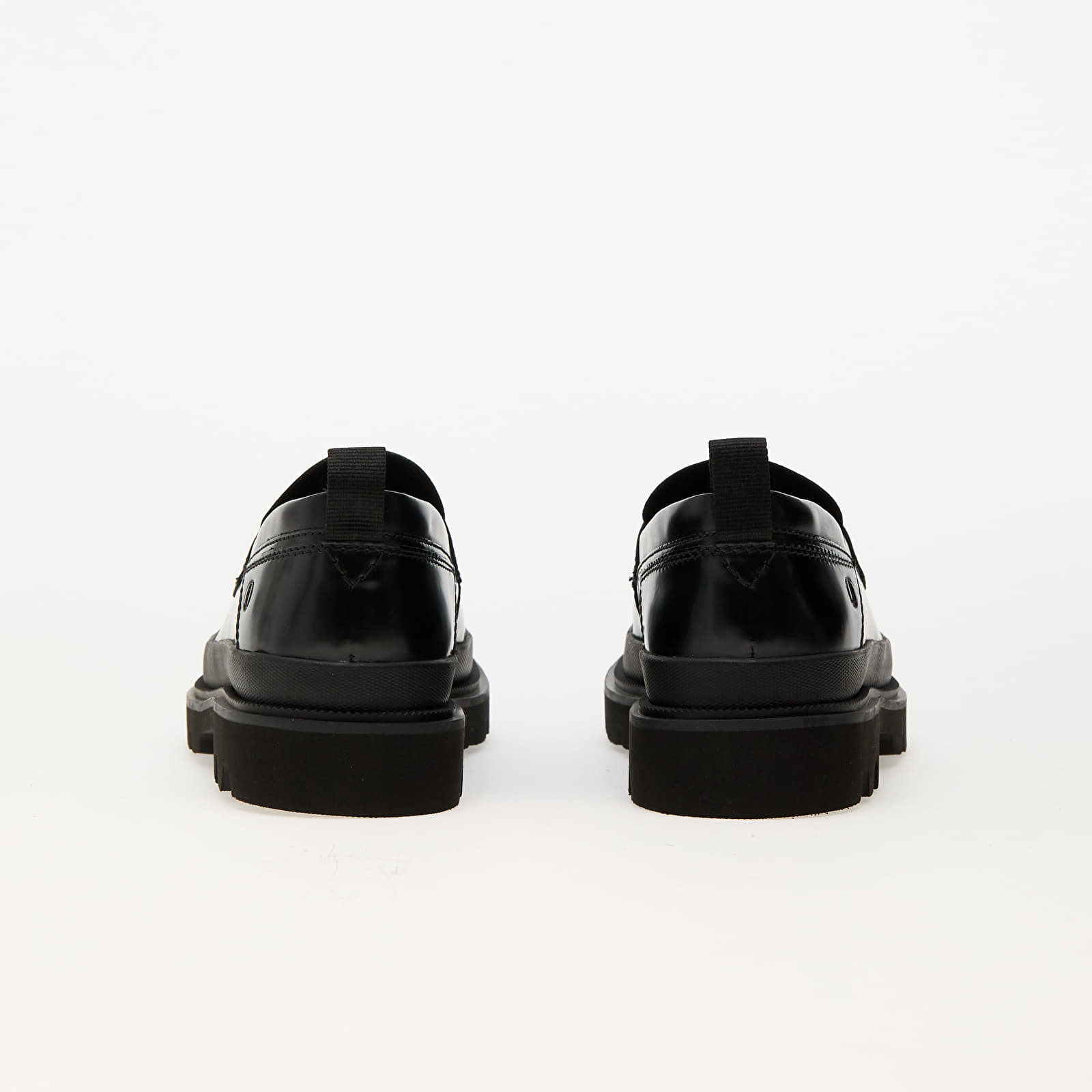 Herresko Clarks Badell Easy Black HiShine Lea