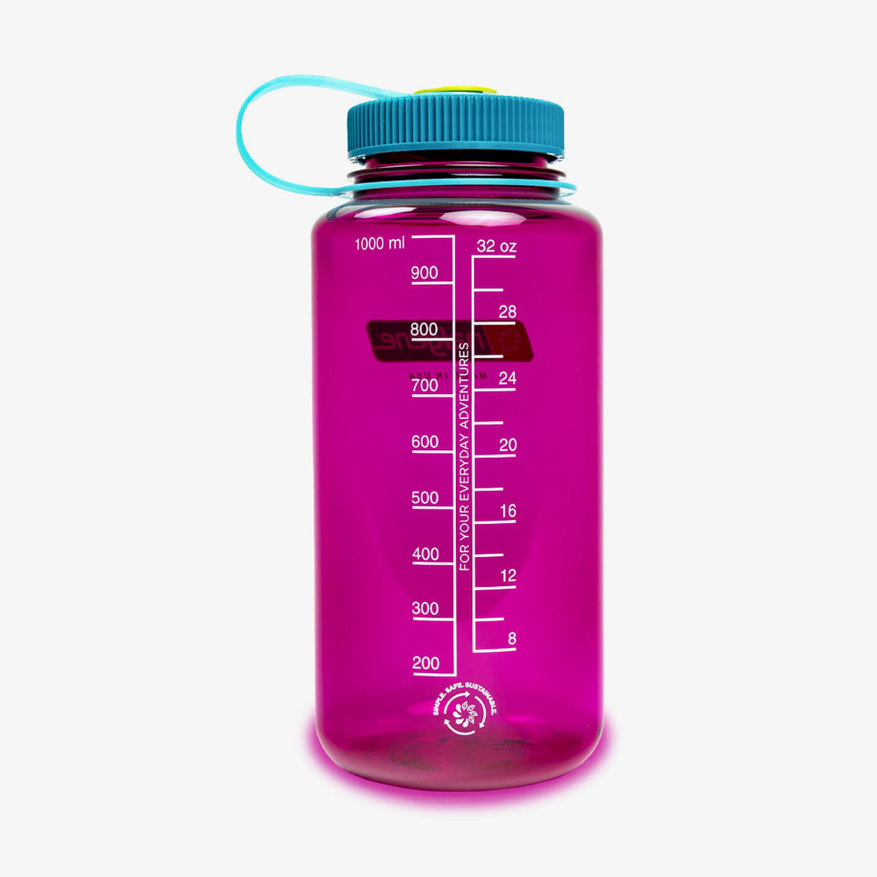 Nalgene Wide-Mouth 1000ml Sustain Bottle Eggplant - 1 | YEO