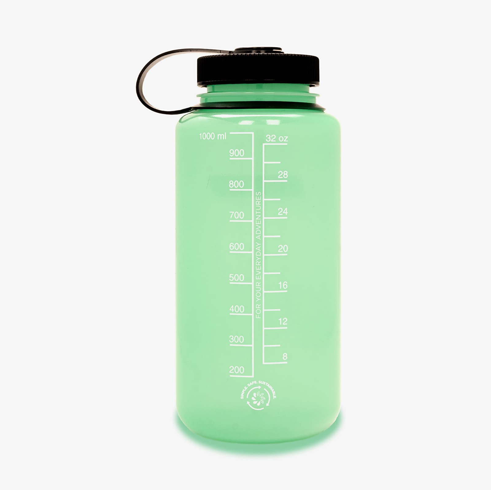 Trinkflaschen Nalgene Wide-Mouth 1000ml Sustain Bottle Glow Green