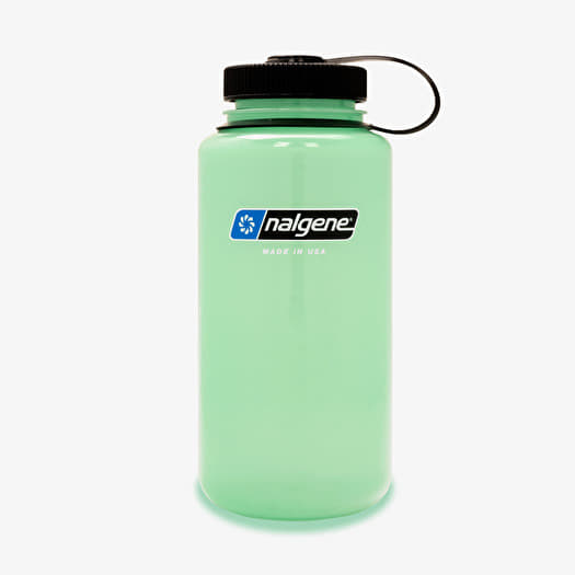 Nalgene Wide-Mouth 1000ml Sustain Bottle Glow Green