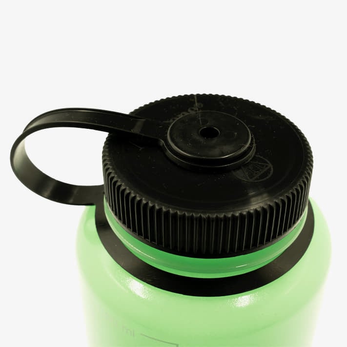 Trinkflaschen Nalgene Wide-Mouth 1000ml Sustain Bottle Glow Green