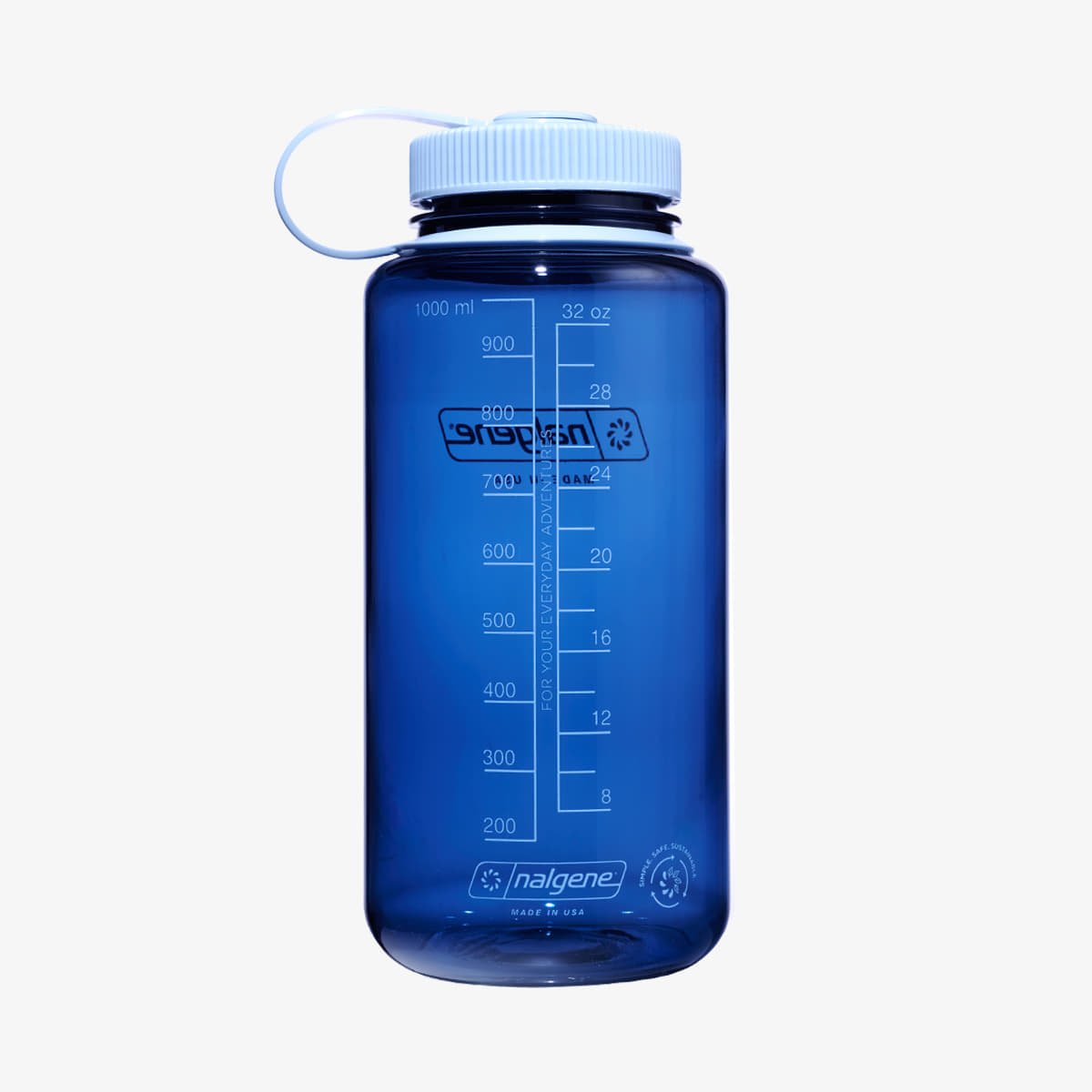Trinkflaschen Nalgene 1000ml Wide Mouth Sustain Water Bottle Indigo