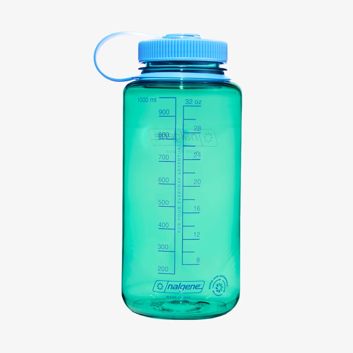 Trinkflaschen Nalgene 1000ml Wide Mouth Sustain Water Bottle Pastel Green