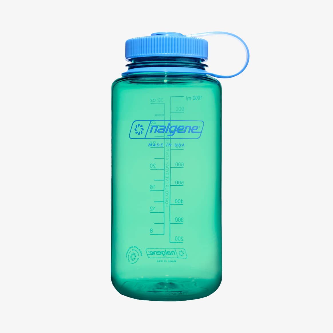 Trinkflaschen Nalgene 1000ml Wide Mouth Sustain Water Bottle Pastel Green