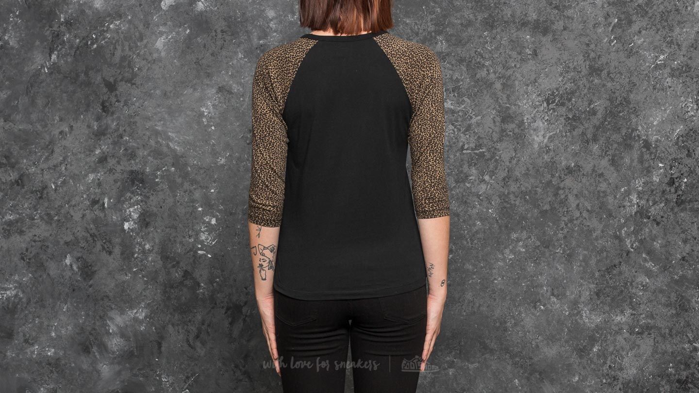 T-shirts Vans Leopard Raglan Tee Black-Leopard