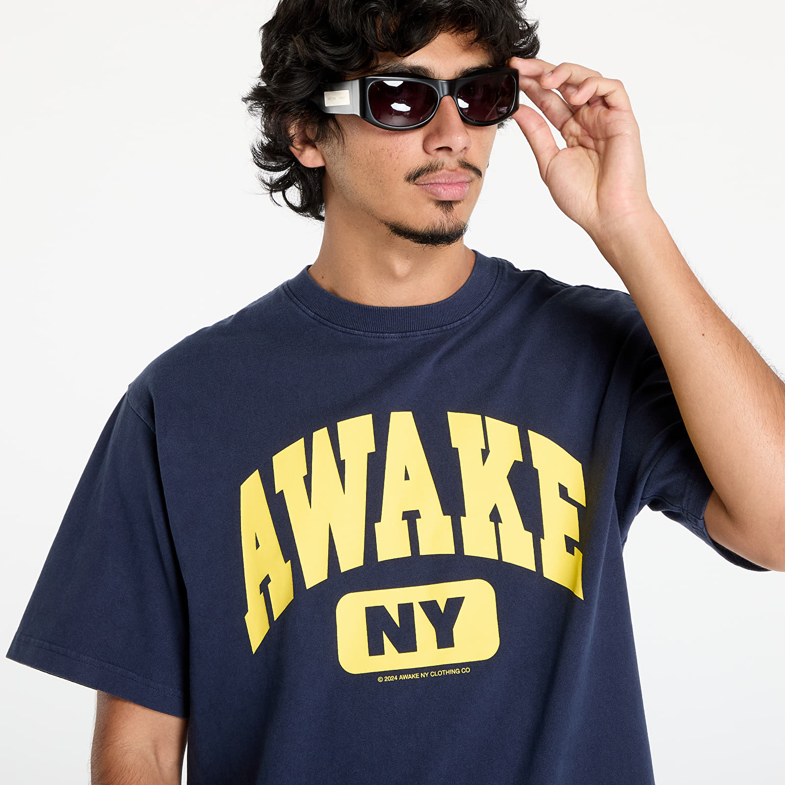 Moške majice  Awake NY Varsity Tee Navy
