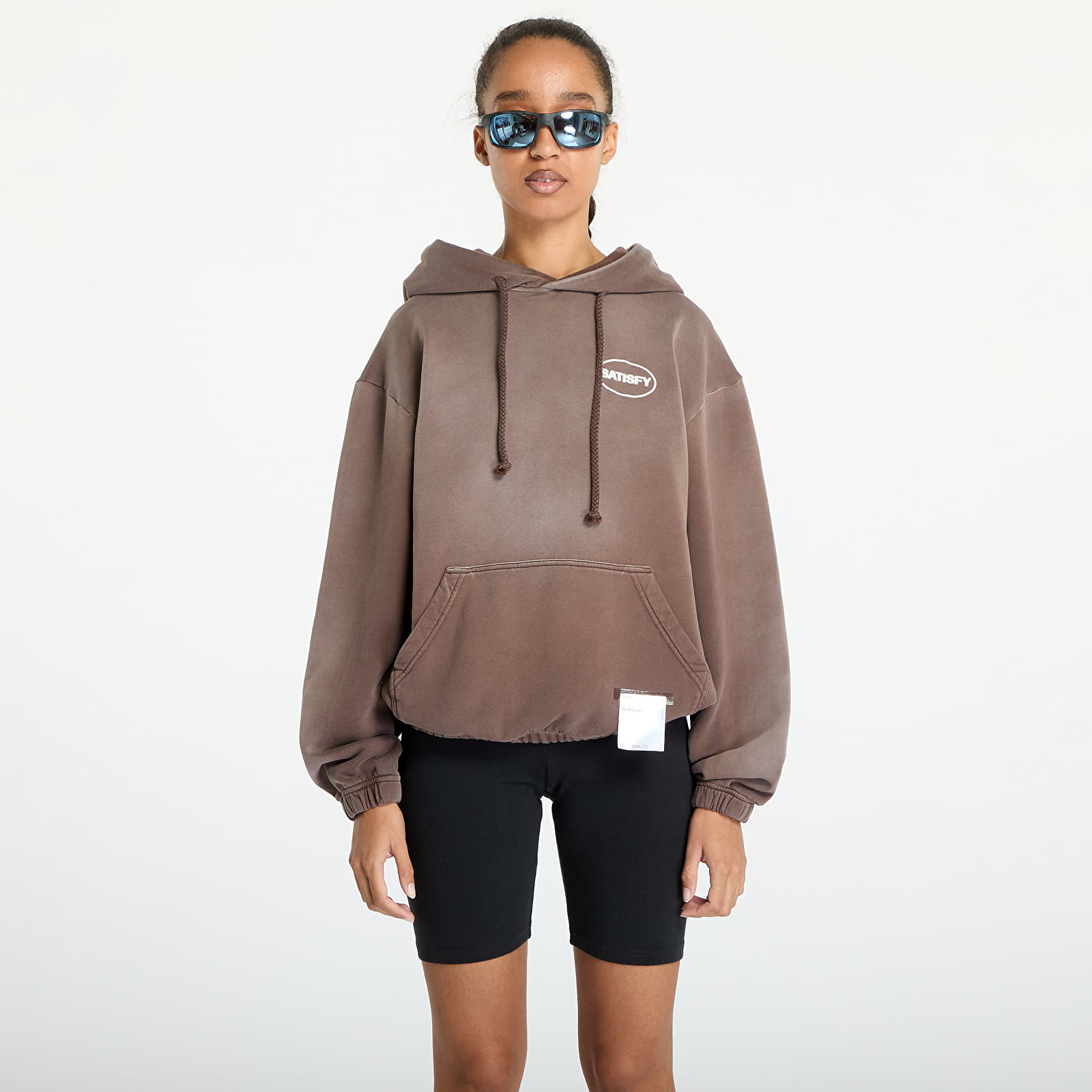 Mikiny Satisfy SoftCell Hoodie UNISEX Sun Bleached Brown