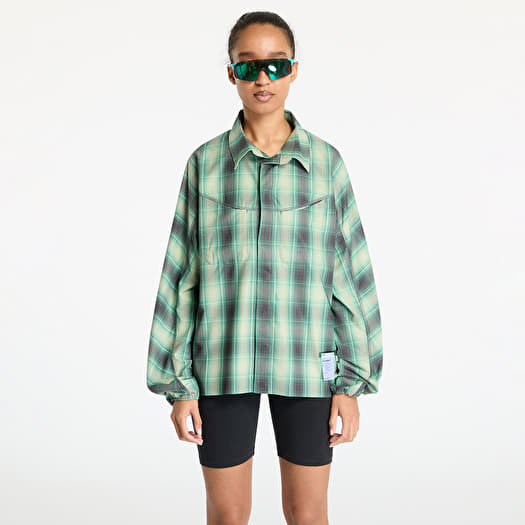 Shirts Satisfy PeaceShell River Shirt UNISEX Check Green (11017