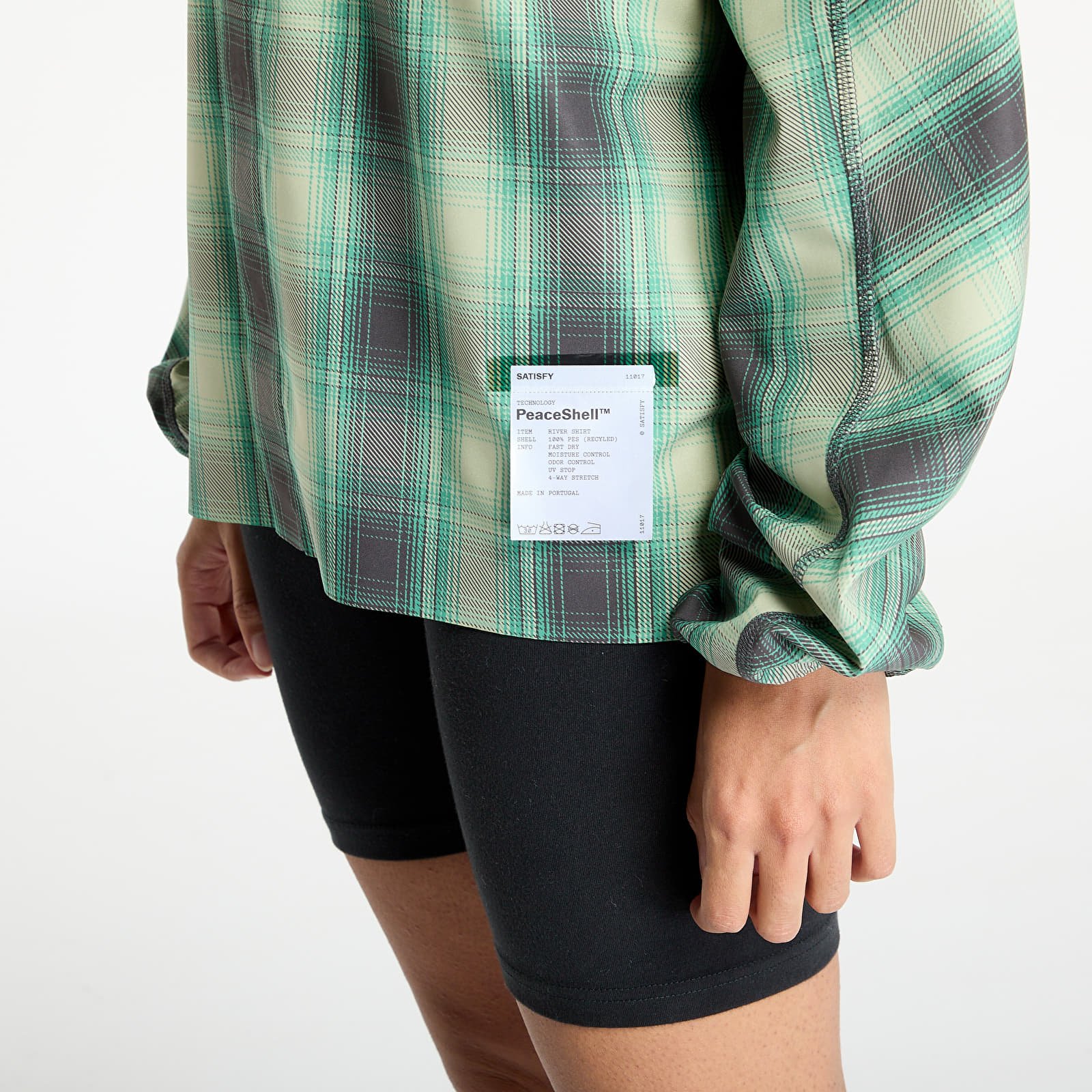 Shirts Satisfy PeaceShell River Shirt UNISEX Check Green