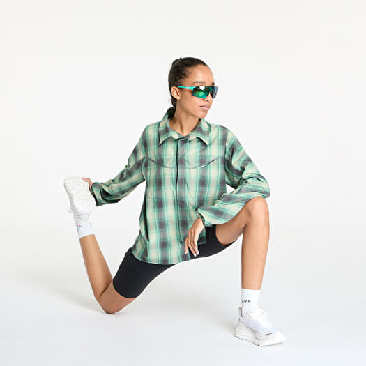 Shirts Satisfy PeaceShell River Shirt UNISEX Check Green (11017