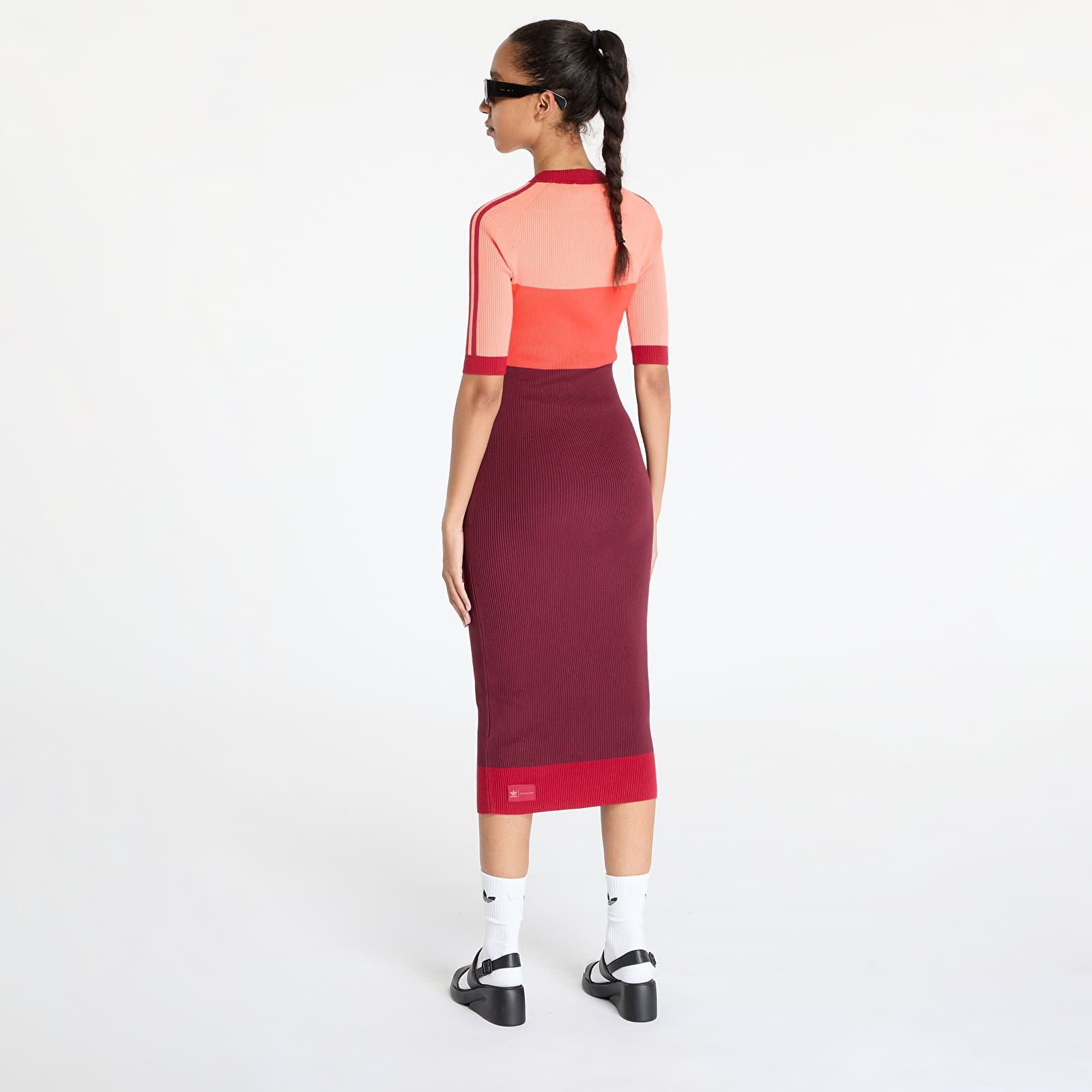 Dress adidas x KSENIASCHNAIDER Knitted Dress Coral Fusion/ Bright Red/ Shadow Red