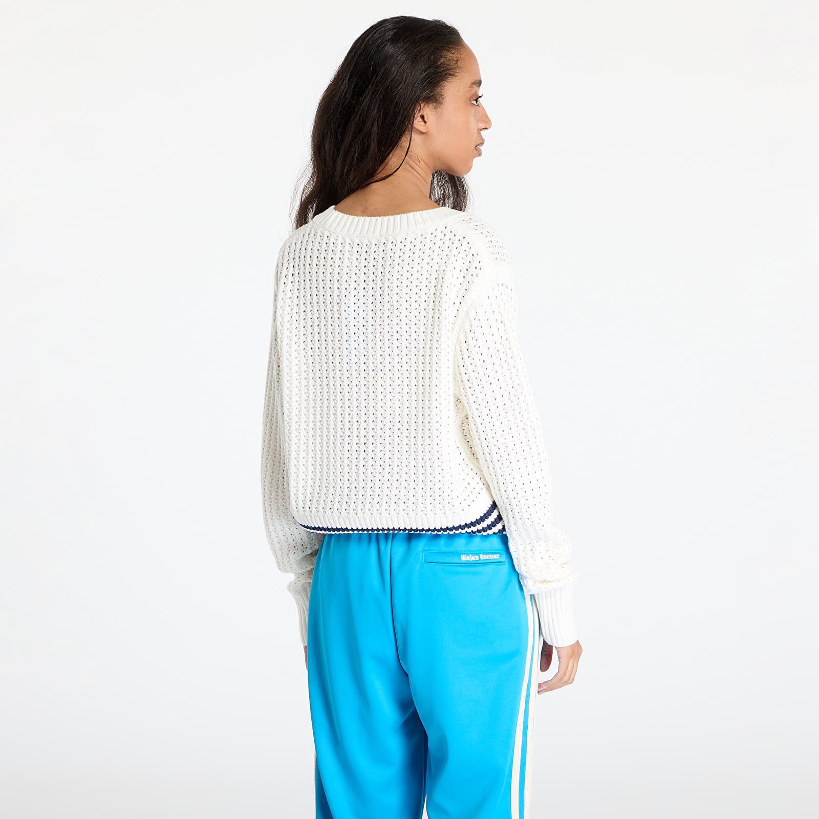Svetry adidas Knit Cardigan Off White