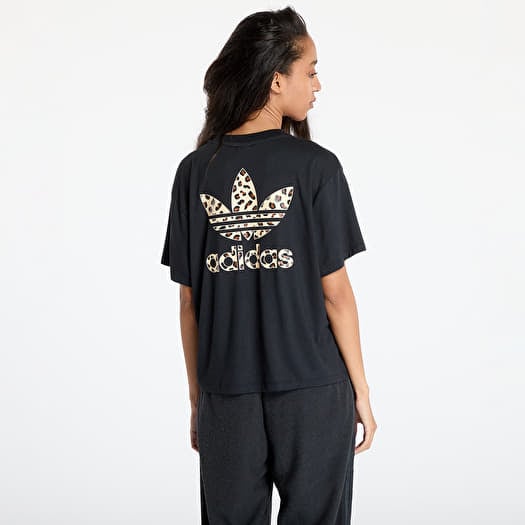 Adidas t shirt leopard shop