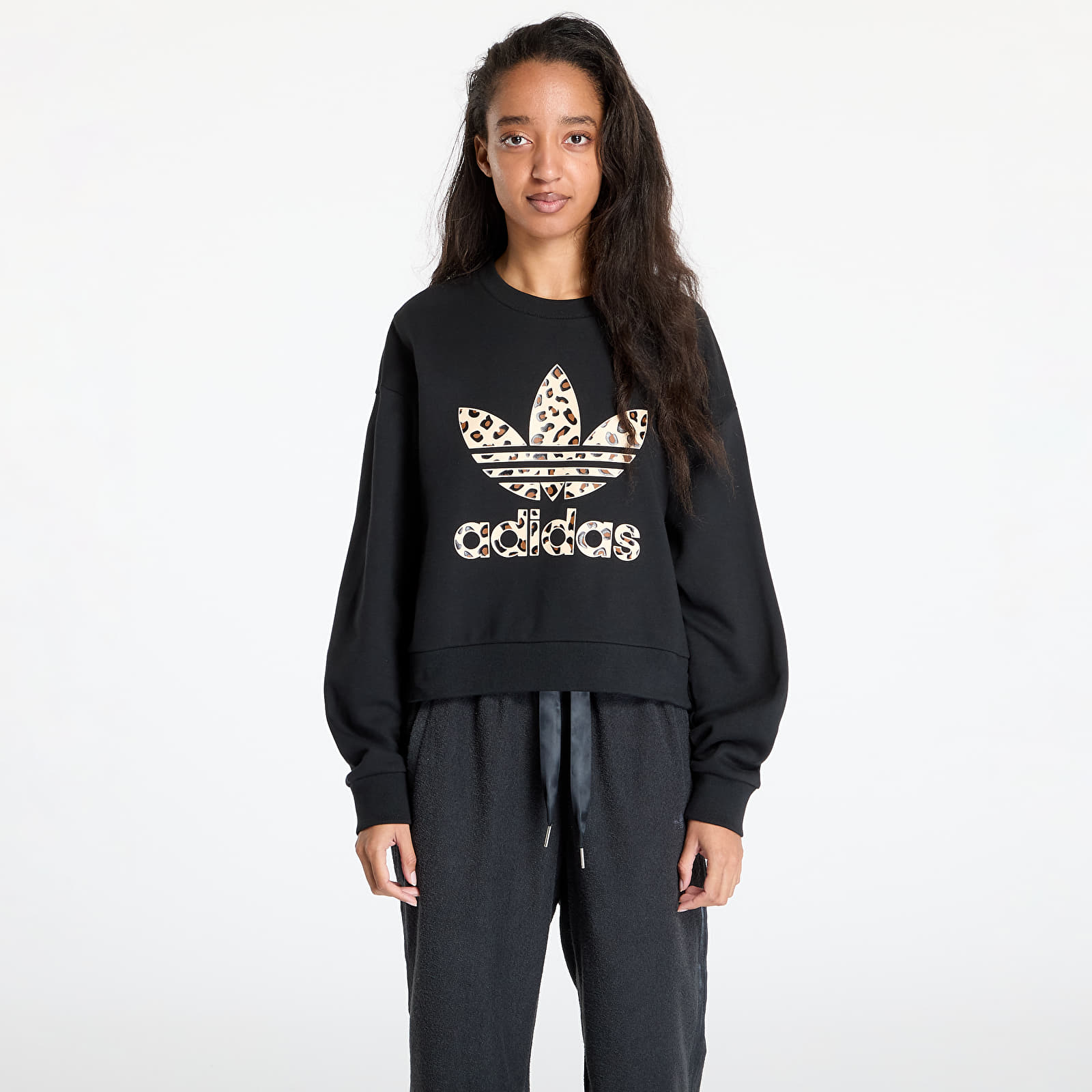 Hoodies and sweatshirts  adidas Leopard Sweatshirt Black