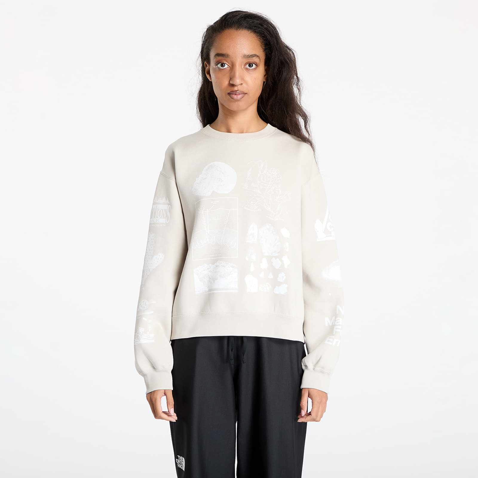 Sweatshirt Nike ACG "Tuff Fleece" Women's Therma-FIT Repel Crew-Neck Sweatshirt Lt Orewood Brn/ Summit White L