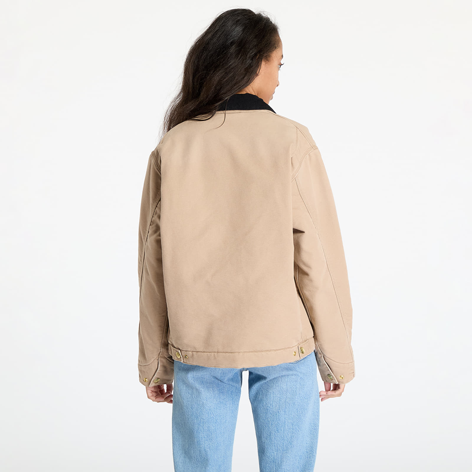 Chaquetas de hombre Carhartt WIP OG Detroit Jacket UNISEX Peanut/ Black Aged Canvas