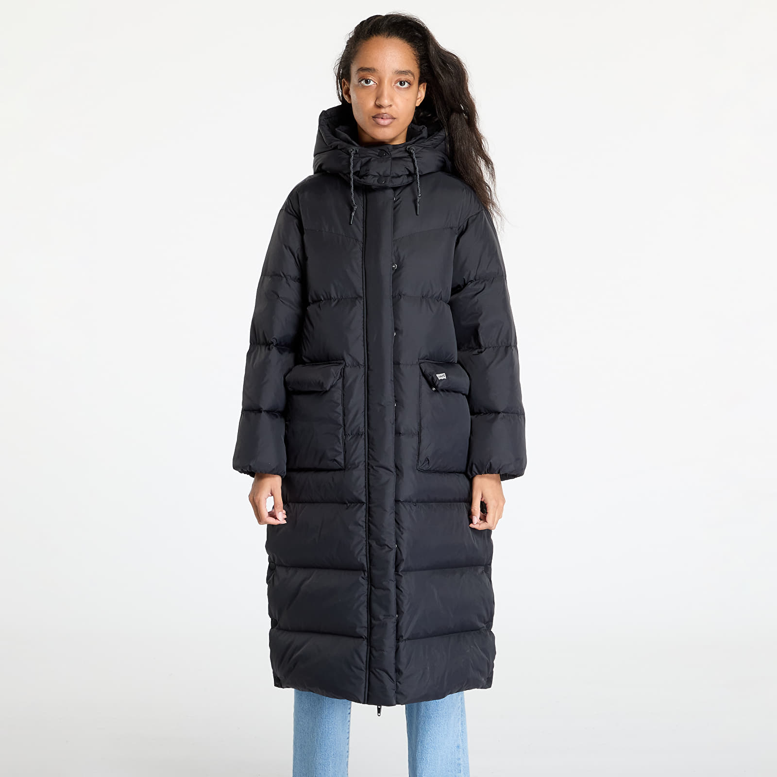 Jacken für Frauen Levi's® Western Long Bubble Puffer Black