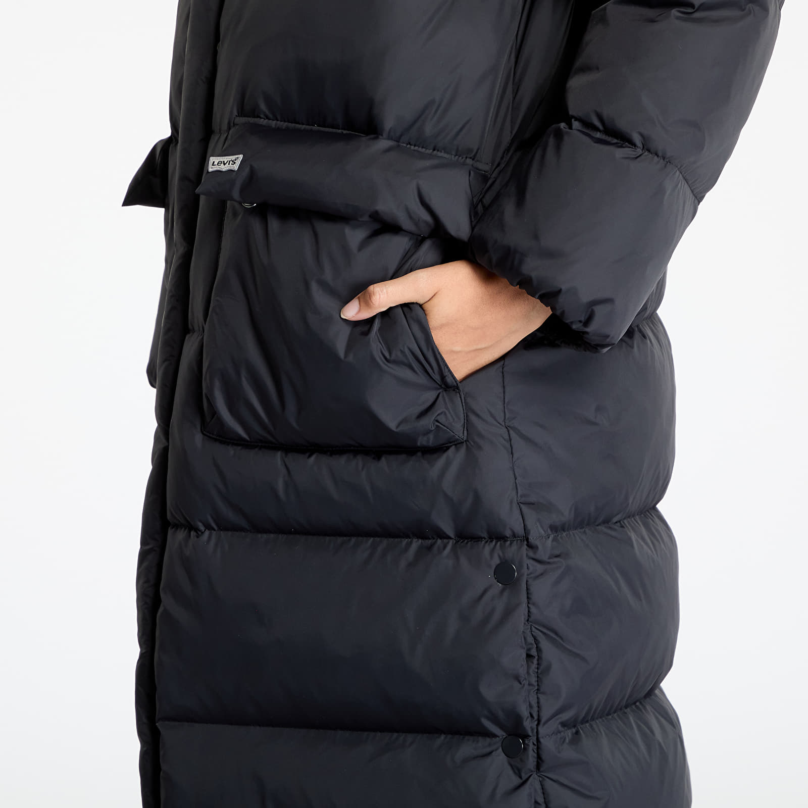 Jacken für Frauen Levi's® Western Long Bubble Puffer Black