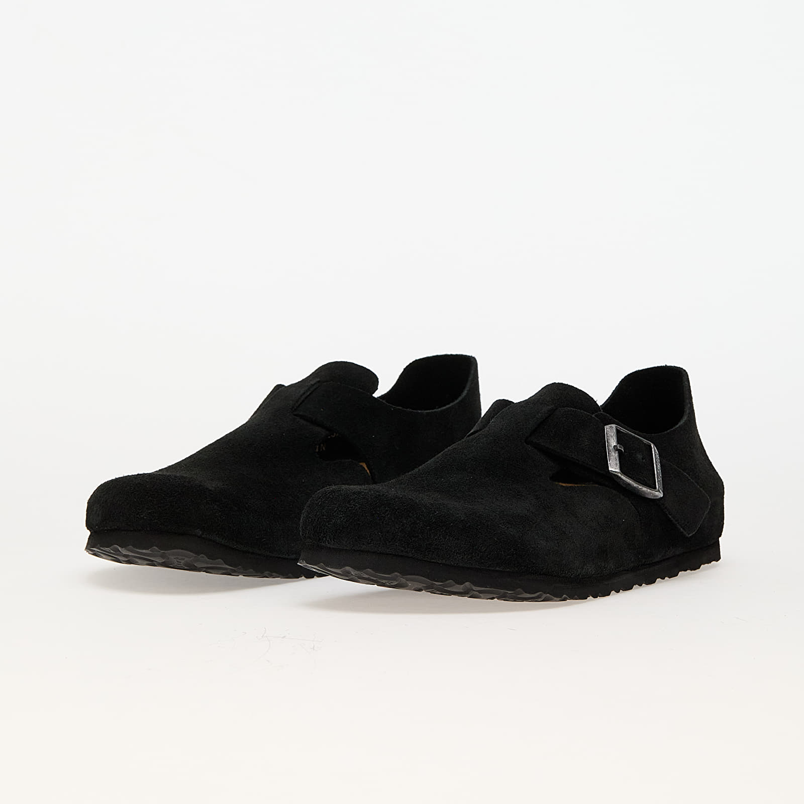 Férfi cipők Birkenstock London Suede Leather Black