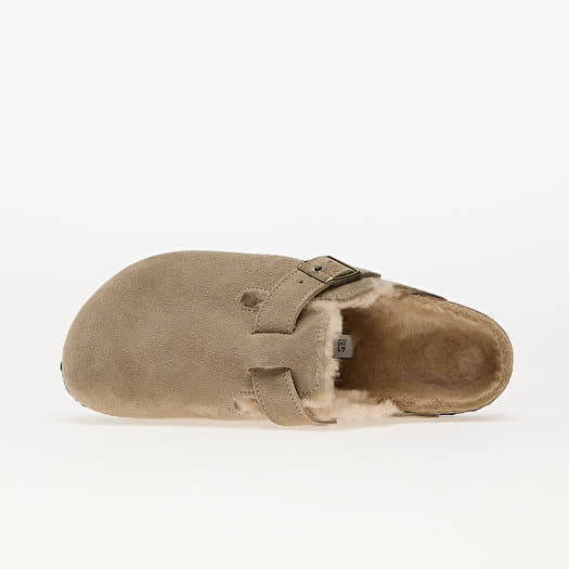 Birkenstock Boston Shearling Suede Leather Fur