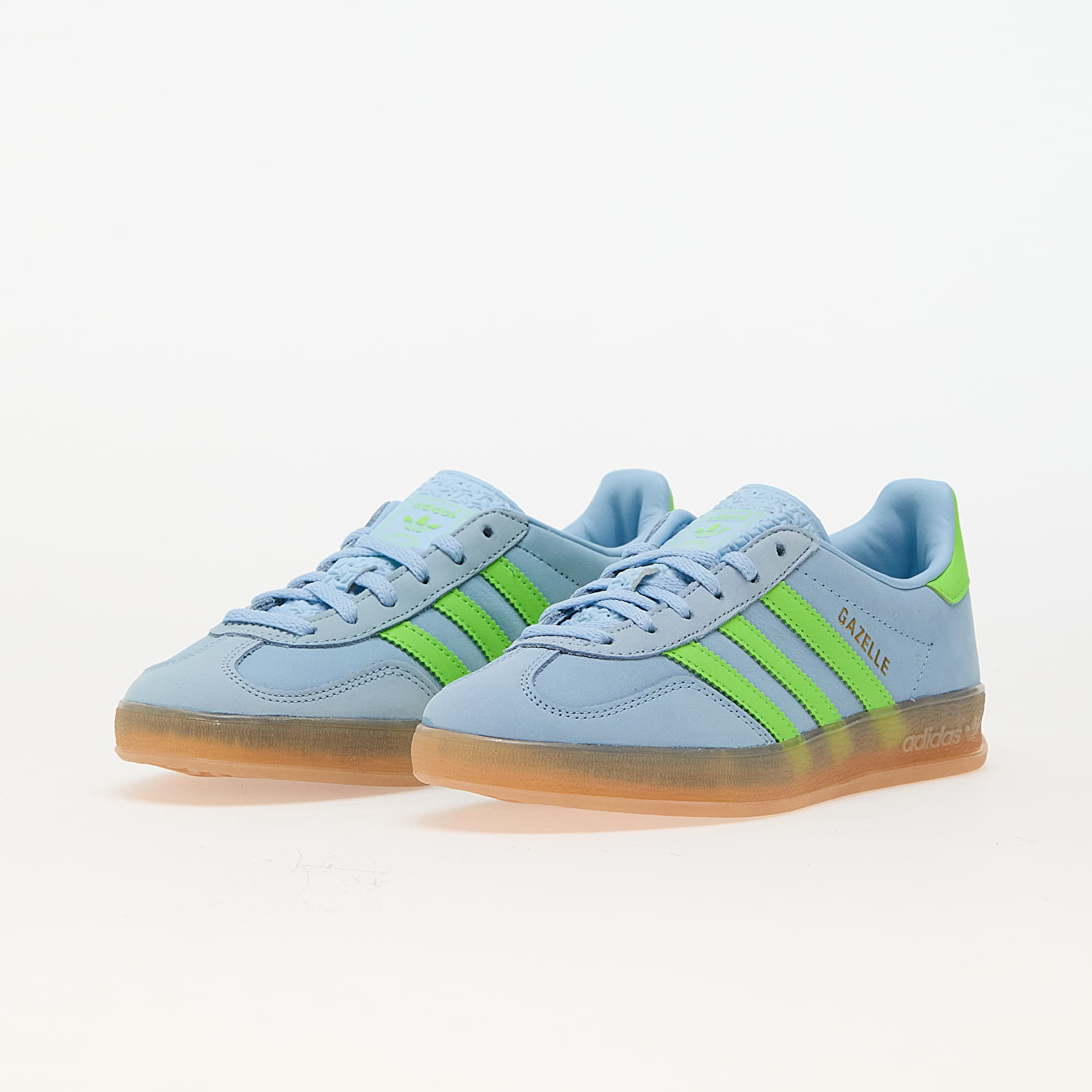 Damen Sneaker und Schuhe adidas Gazelle Indoor W Clear Sky/ Solar Green/ Gum