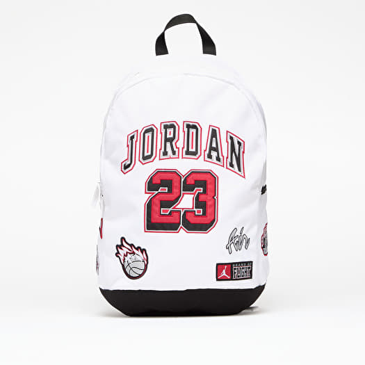 Jordan Backpack White/ Gym Red
