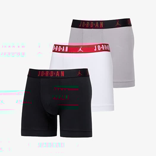Jordan Flight Cotton Core 3-Pack Boxer Brief Black/ White