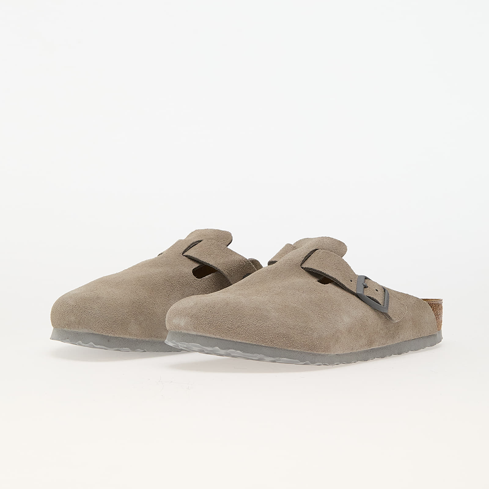Női cipők Birkenstock Boston Suede Leather Stone Coin