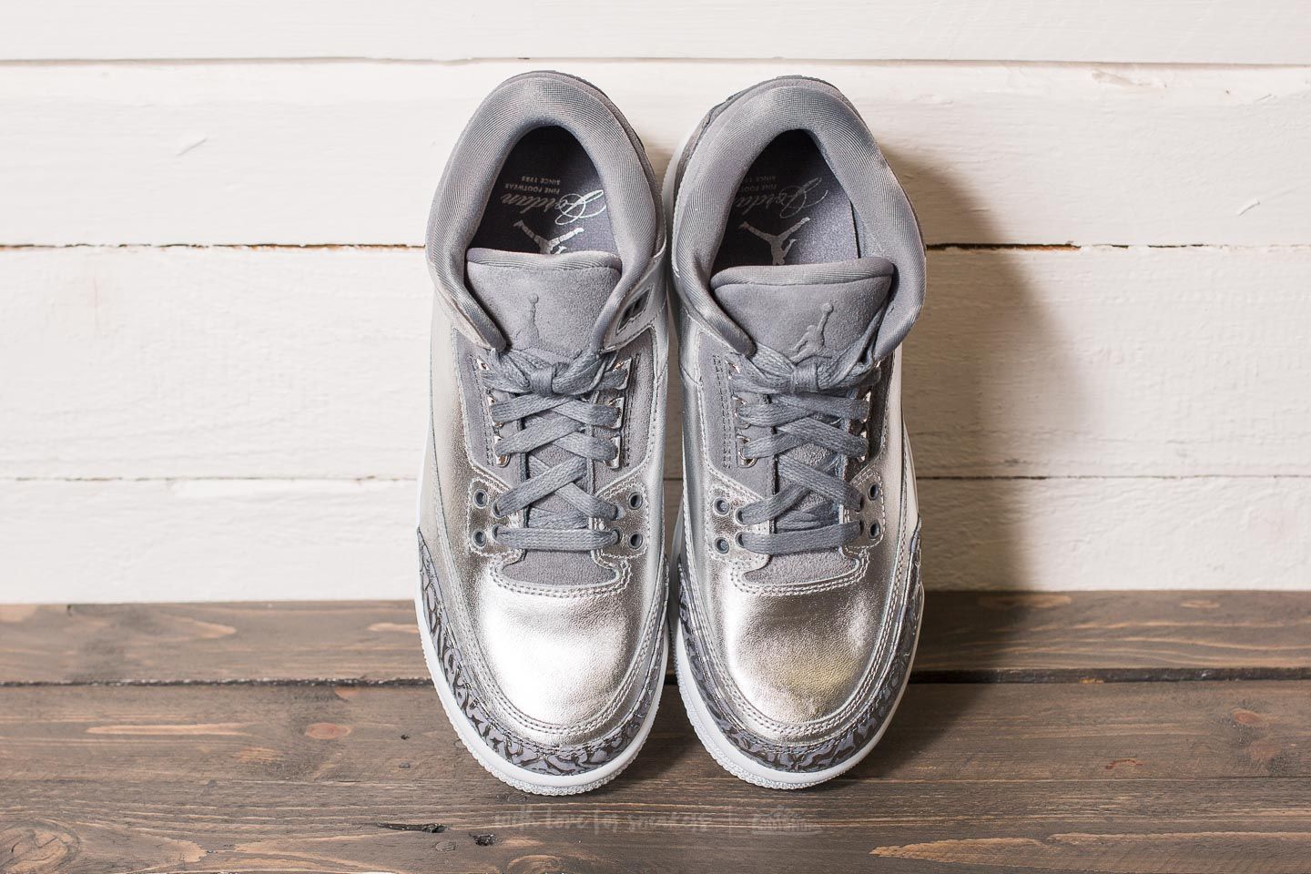 Zapatillas mujer Air Jordan 3 Retro Premium "Chrome" GS Metallic Silver/ Cool Grey