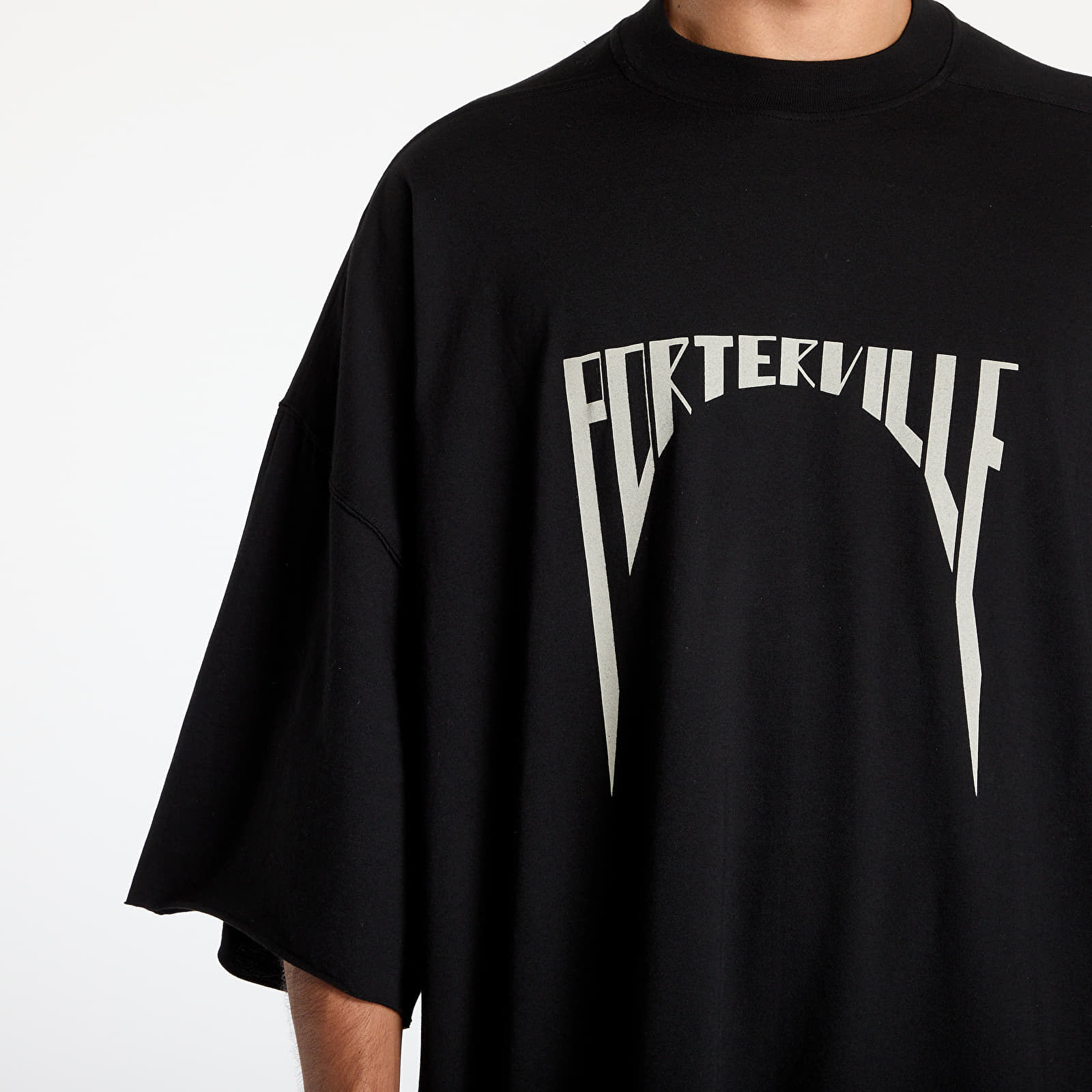 T-shirty męskie Rick Owens DRKSHDW Knit T-Shirt - Tommy Tee Black/ Pearl