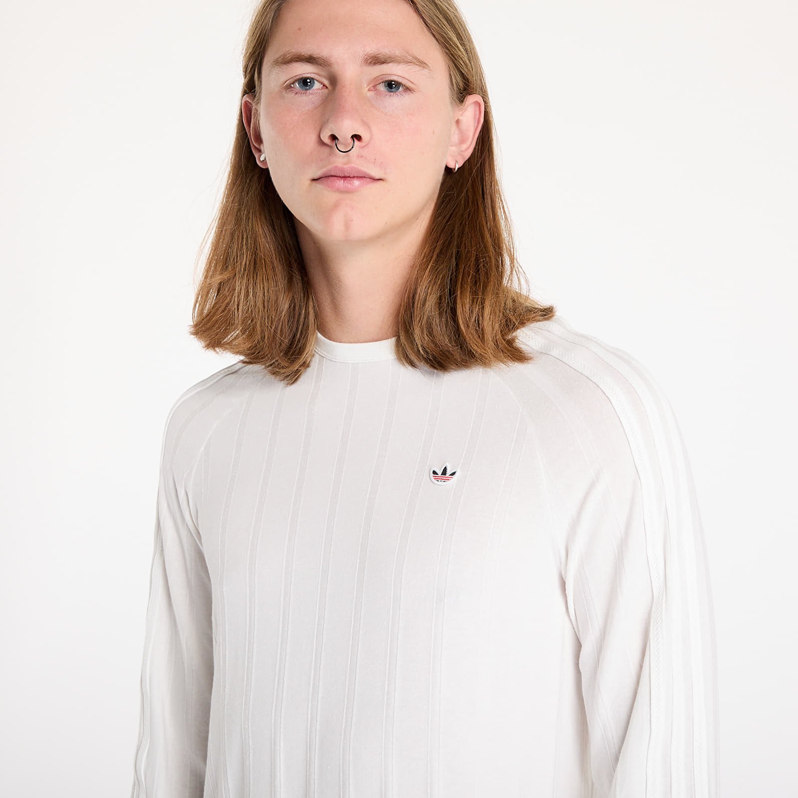 Pánske tričká adidas x Clot Rib Long Sleeve Tee Core White/ Core White