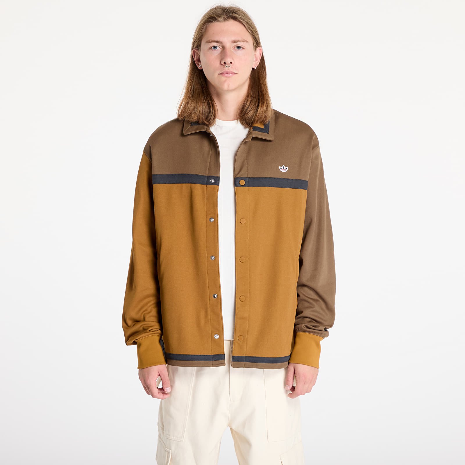 Férfi kabátok adidas x Clot W Jacket Brown Strata