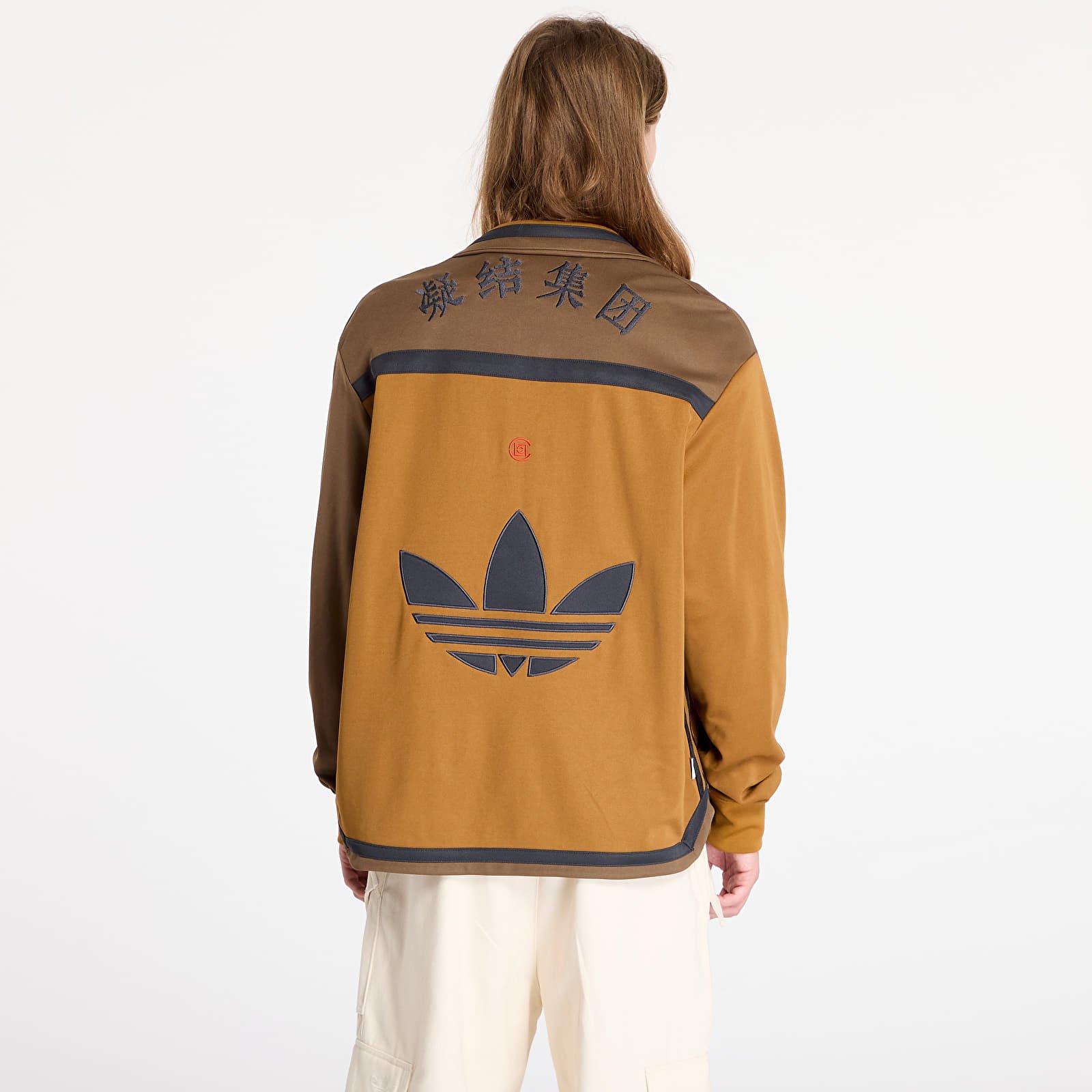 Férfi kabátok adidas x Clot W Jacket Brown Strata