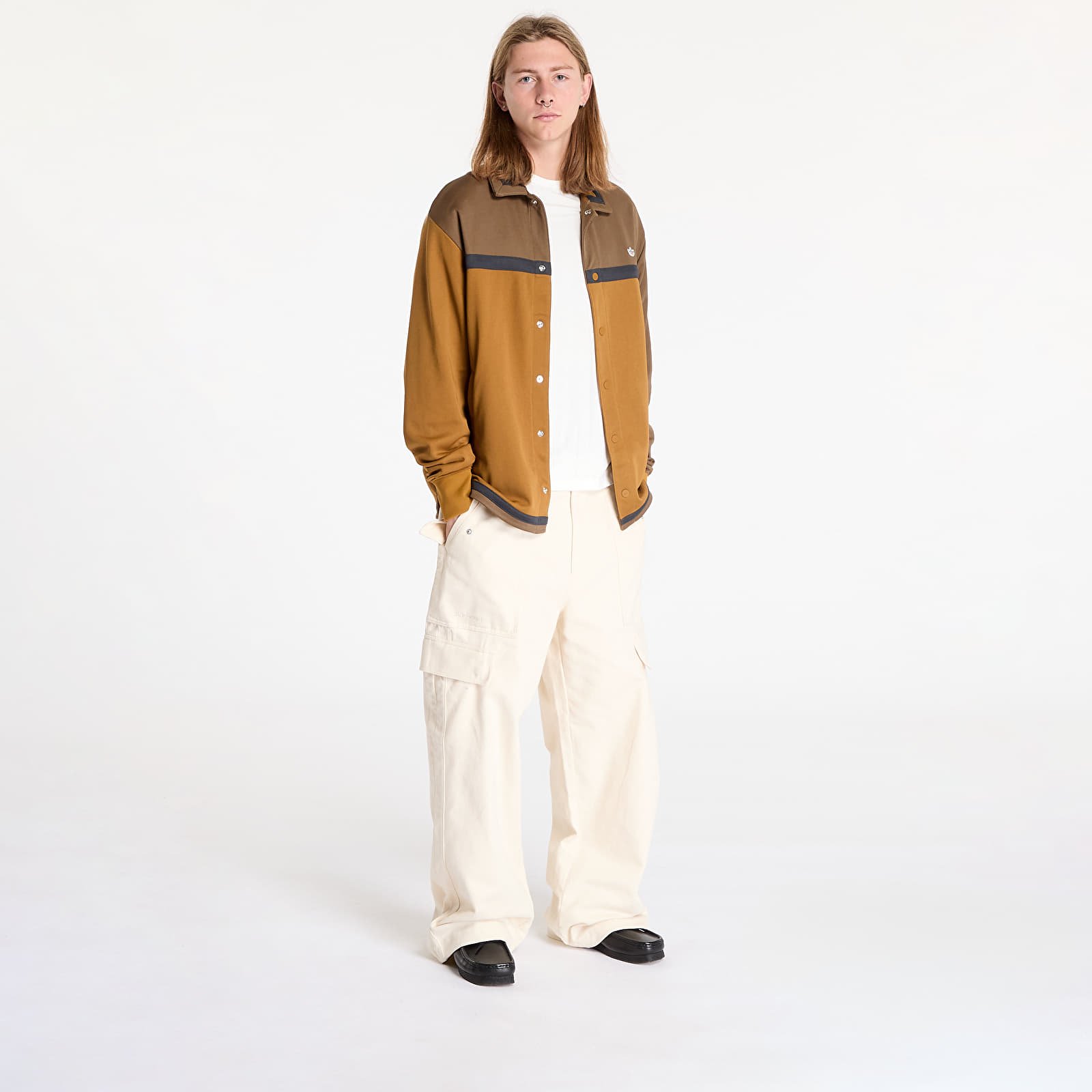 Férfi kabátok adidas x Clot W Jacket Brown Strata