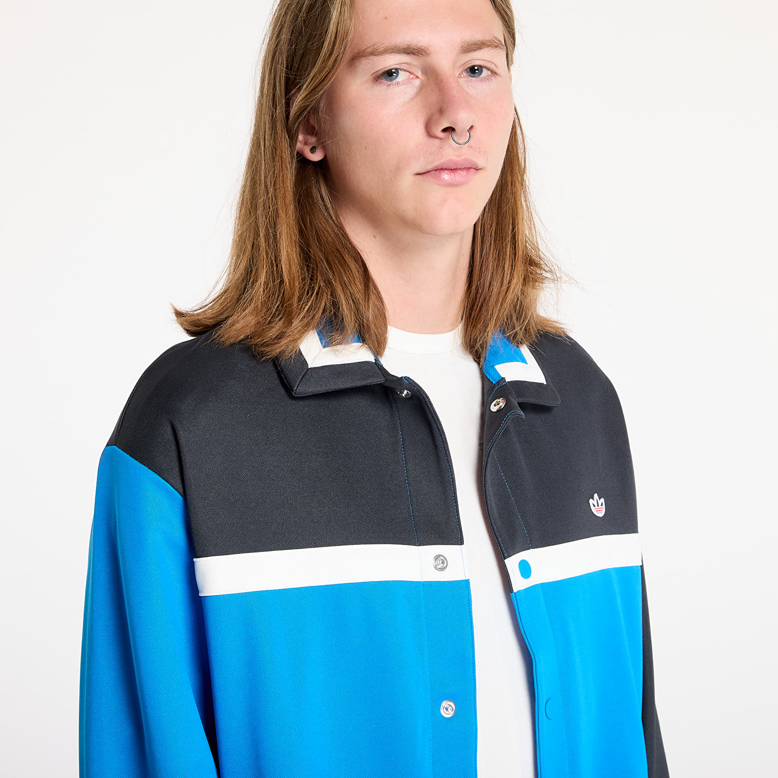 Men's jackets adidas x Clot W Jacket Brave Blue