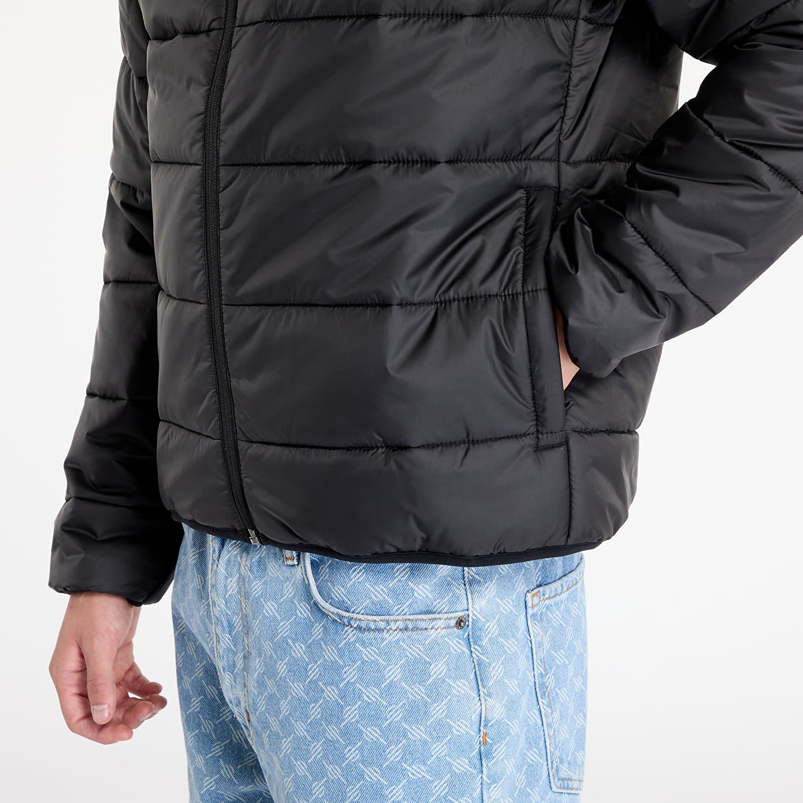 Pánské bundy LACOSTE Men's Water-Repellent Quilted Puffer Jacket Black/ Black
