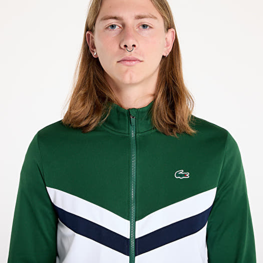 (レア)Lacoste ジャケット ホワイト/ネイビー/グリーン LACOSTE Sweatshirts Green/ White-Navy Blue | Footshop