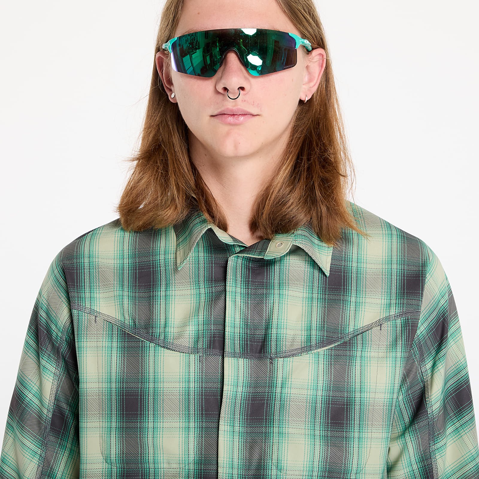Shirts Satisfy PeaceShell River Shirt UNISEX Check Green