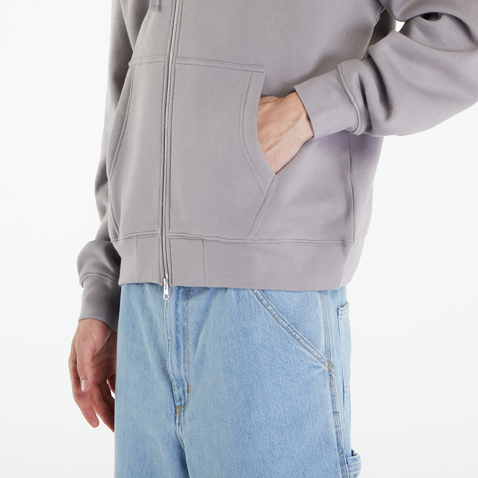 Hoodies and sweatshirts  Dime Cursive Small Logo Zip Hoodie UNISEX Taupe