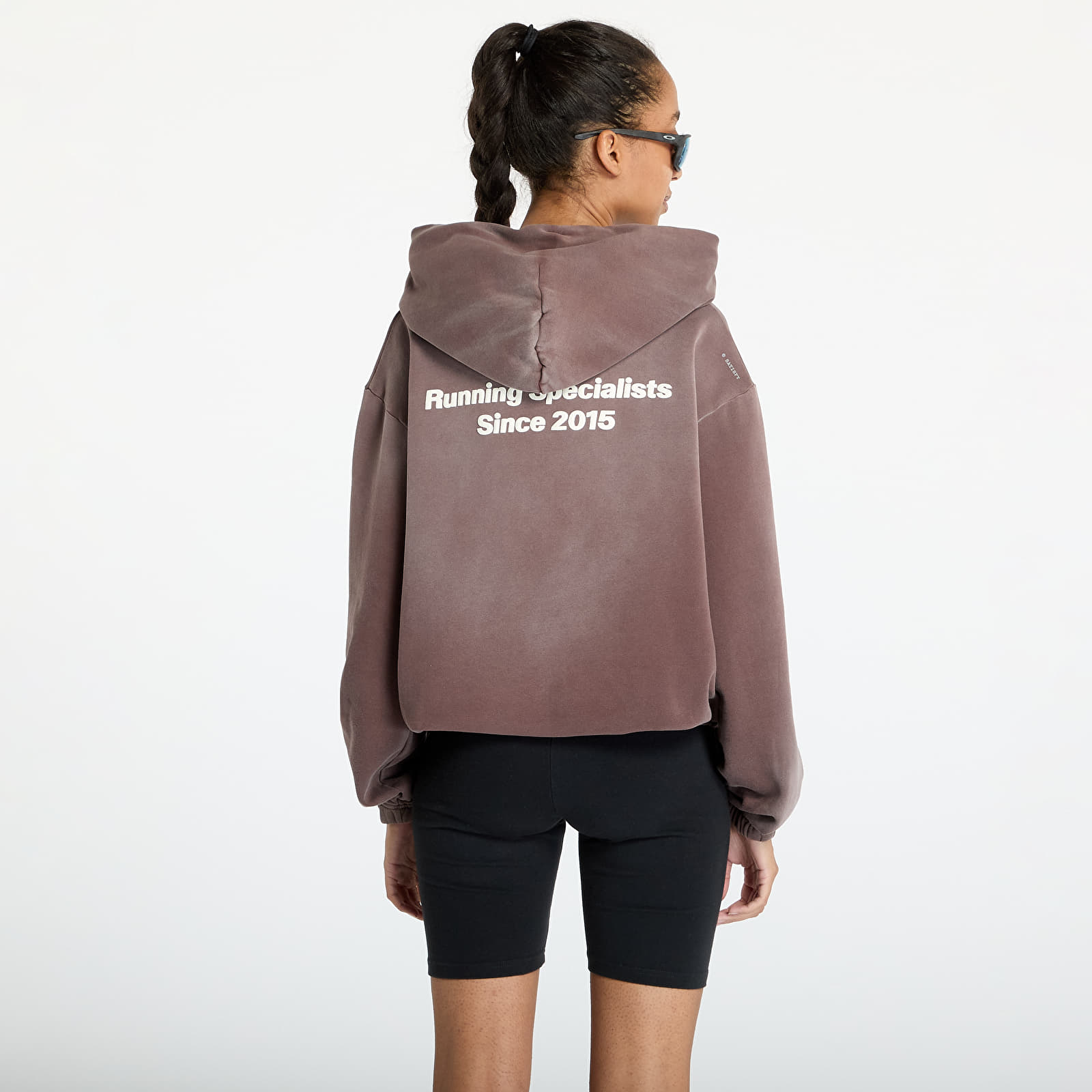 Džemperiai su gobtuvais ir džemperiai Satisfy SoftCell Hoodie UNISEX Sun Bleached Brown