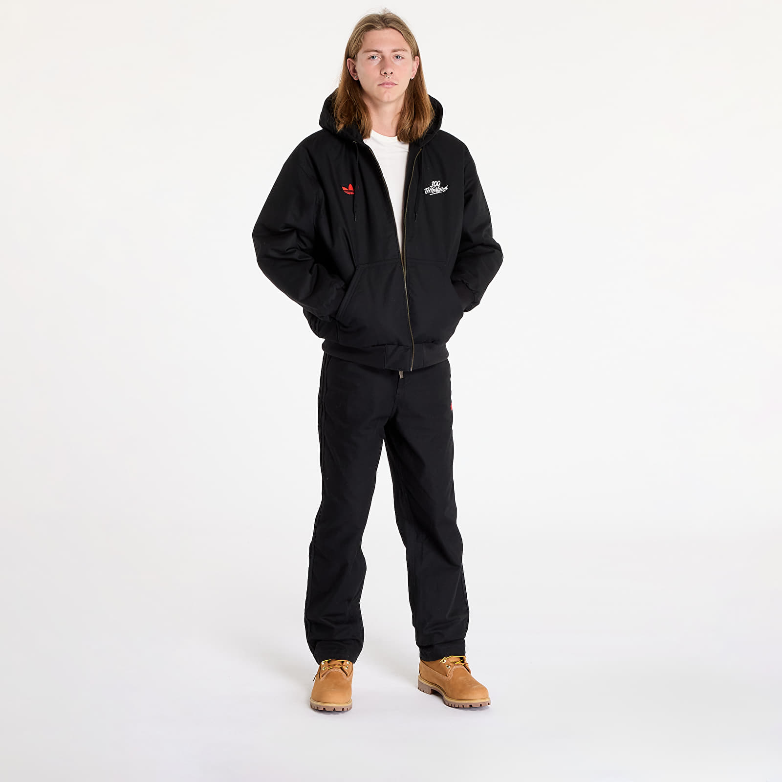 Pantaloni uomo adidas x 100 Thieves Pants Black