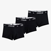 Jordan Mens Flight Cotton 3-Pack Trunk Black