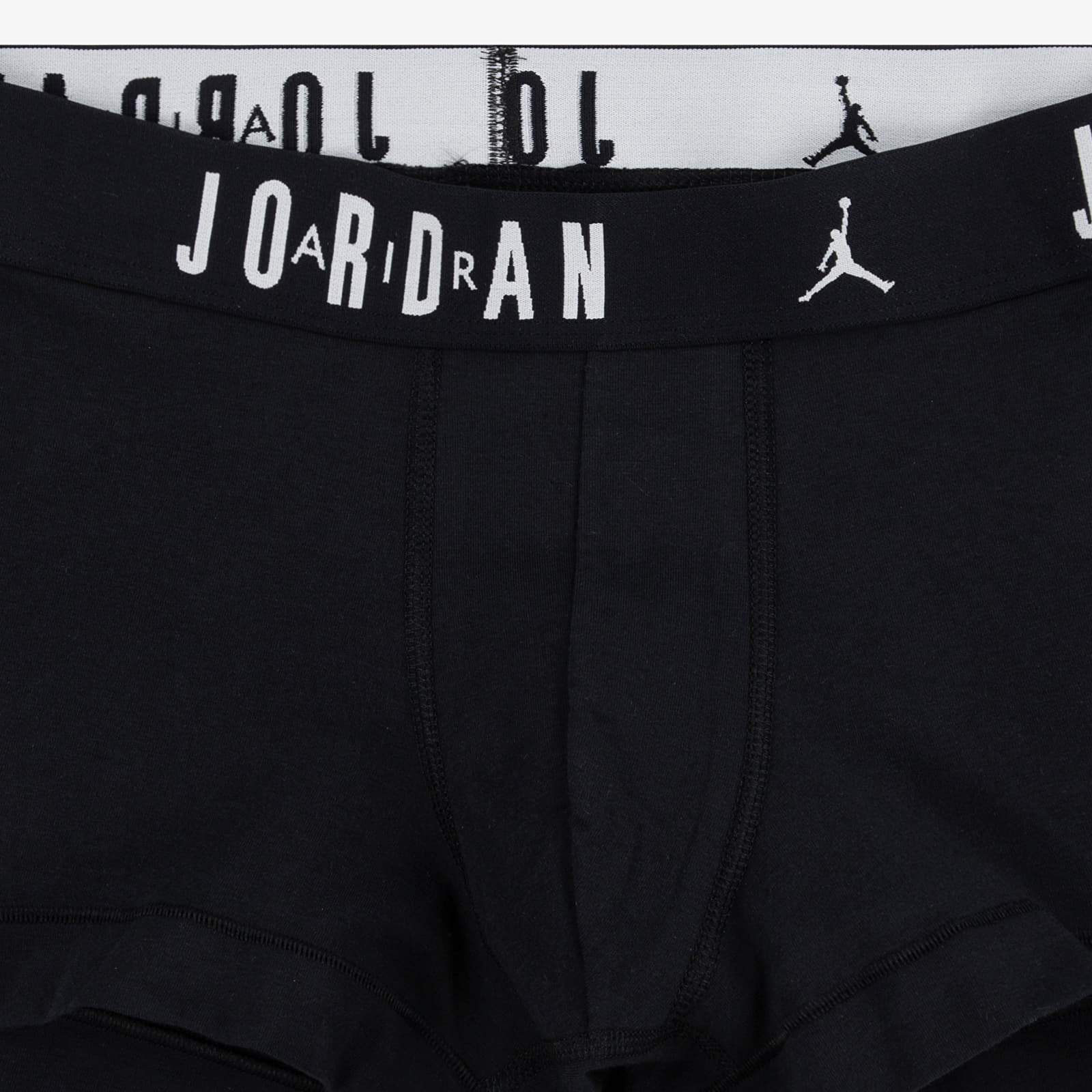 Boxerky Jordan Mens Flight Cotton 3-Pack Trunk Black