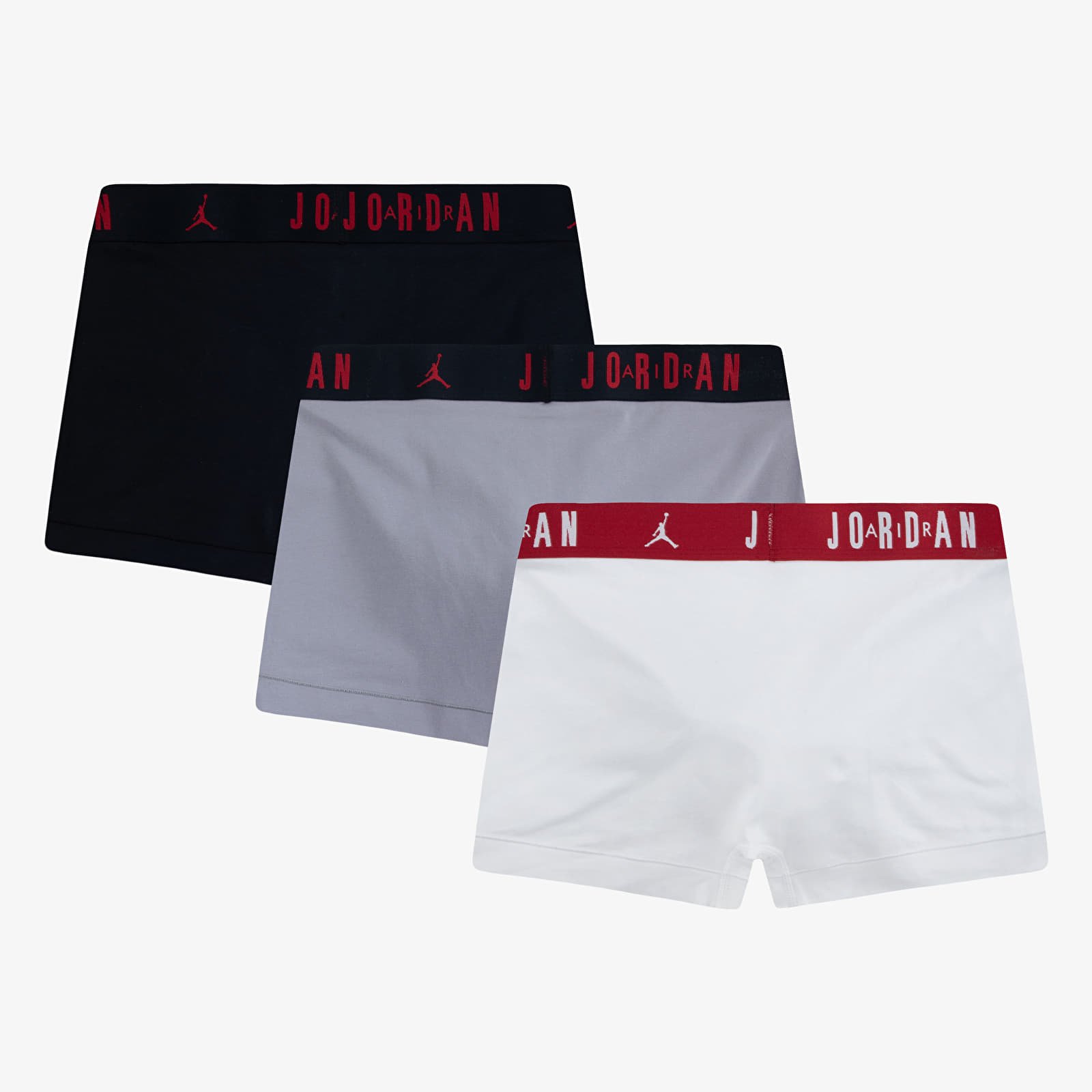 Boxershorts Jordan Mens Flight Cotton 3-Pack Trunk Black/ White