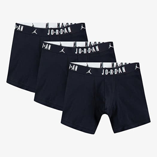 Jordan Flight Cotton Core 3-Pack Boxer Brief Black
