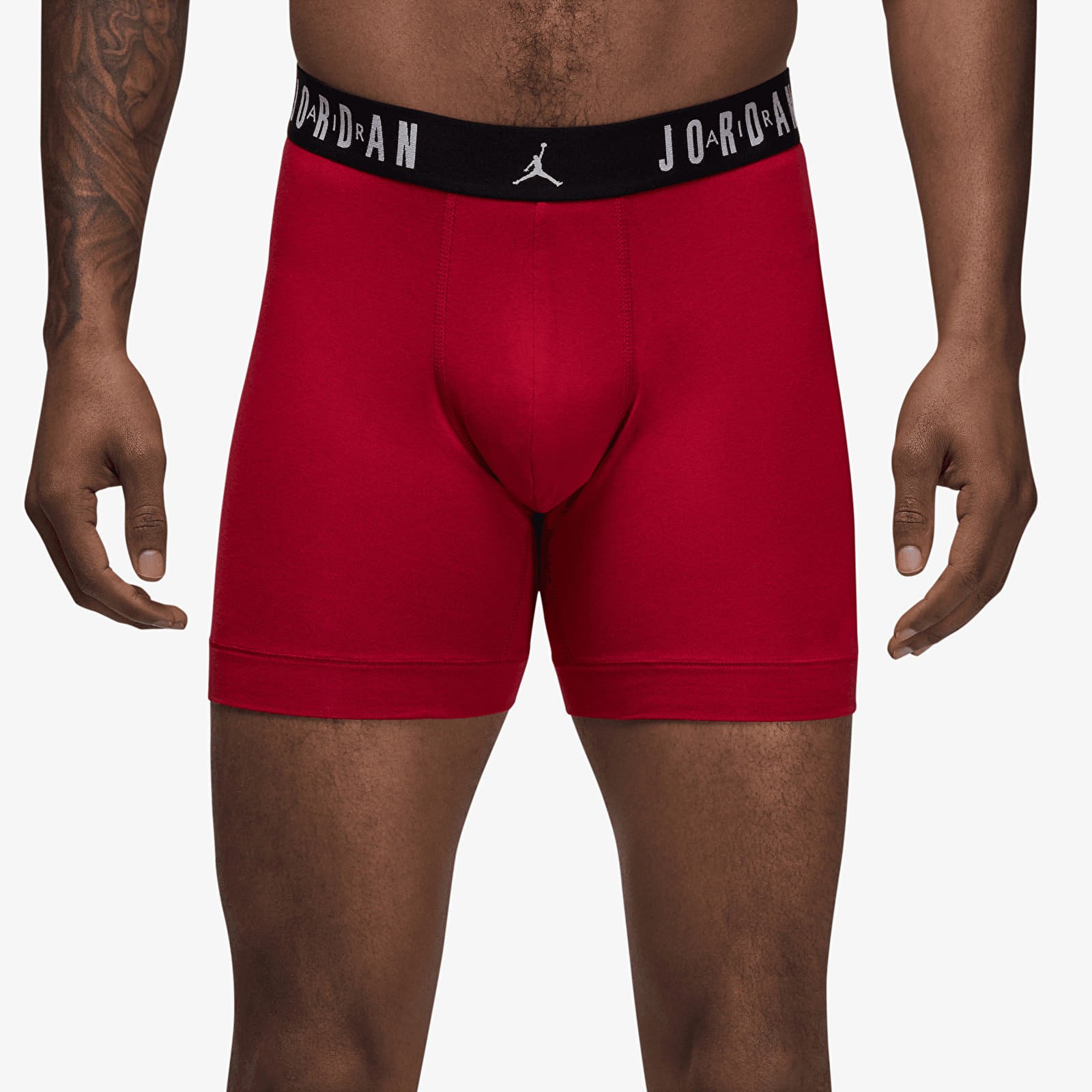 Bokserki Jordan Flight Cotton Core 3-Pack Boxer Brief Gym Red/ Black