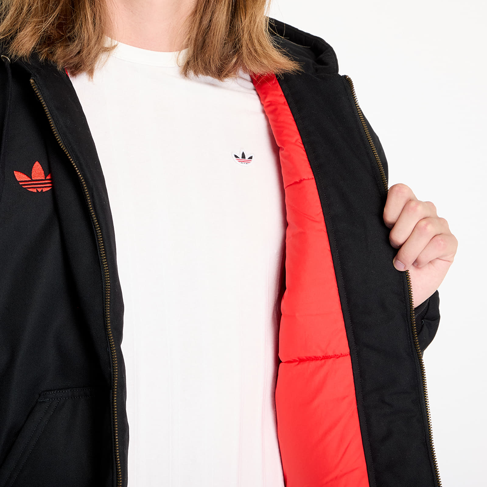 Pánské bundy adidas x 100 Thieves Jacket Black