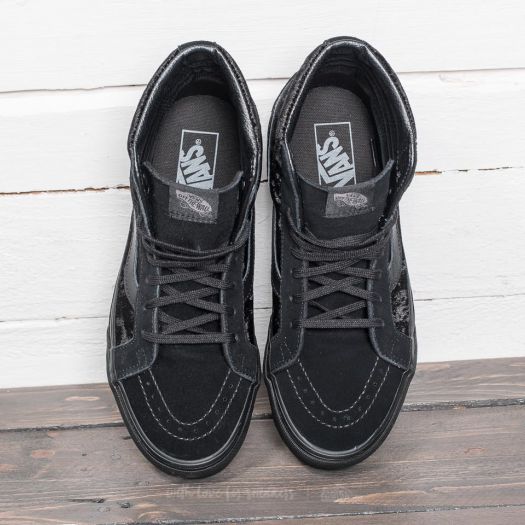 Men's shoes Vans SK8-Hi Reissue (Velvet) Black/ Black | Footshop
