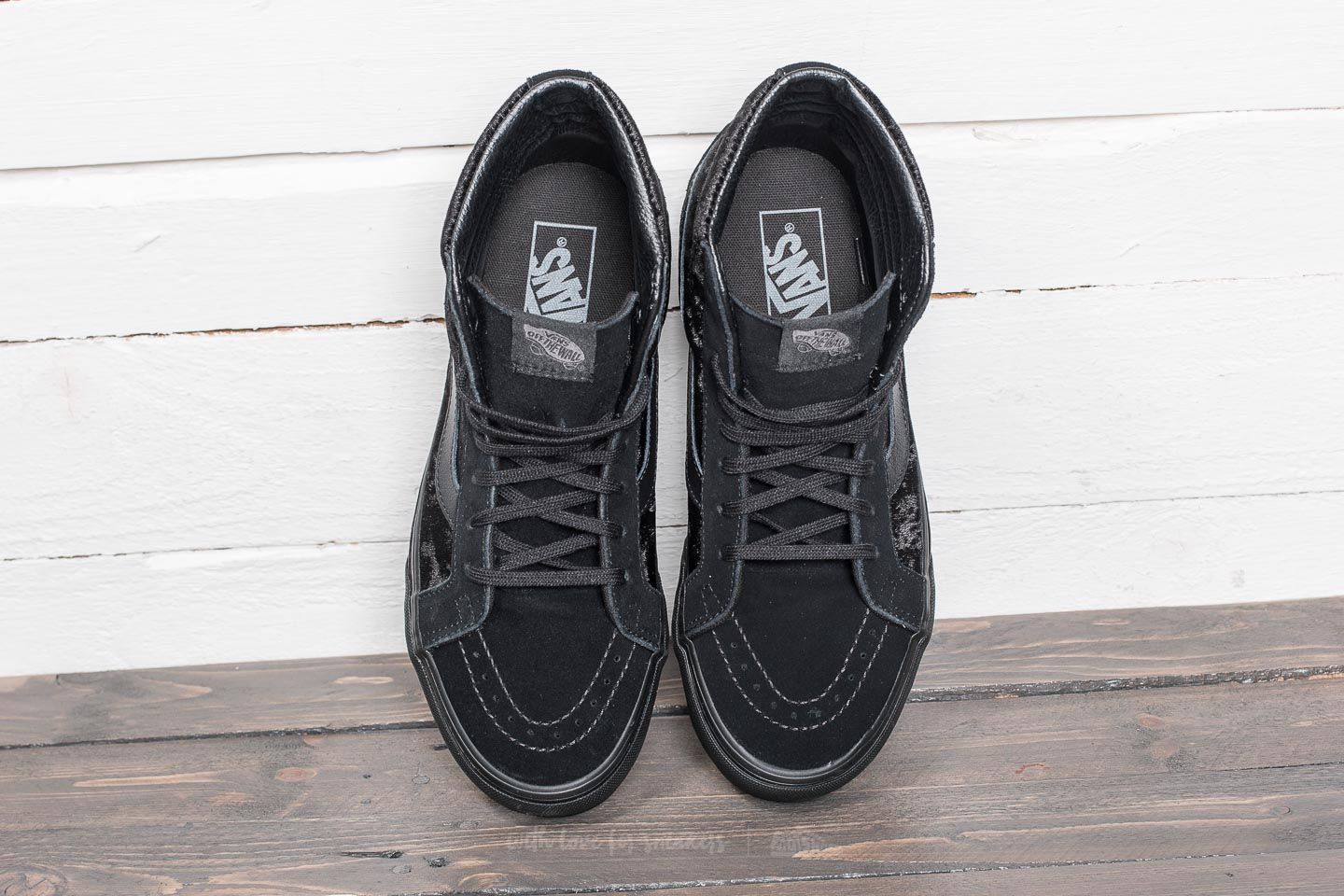 Herren Sneaker und Schuhe Vans SK8-Hi Reissue (Velvet) Black/ Black