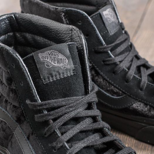 High top velvet online vans